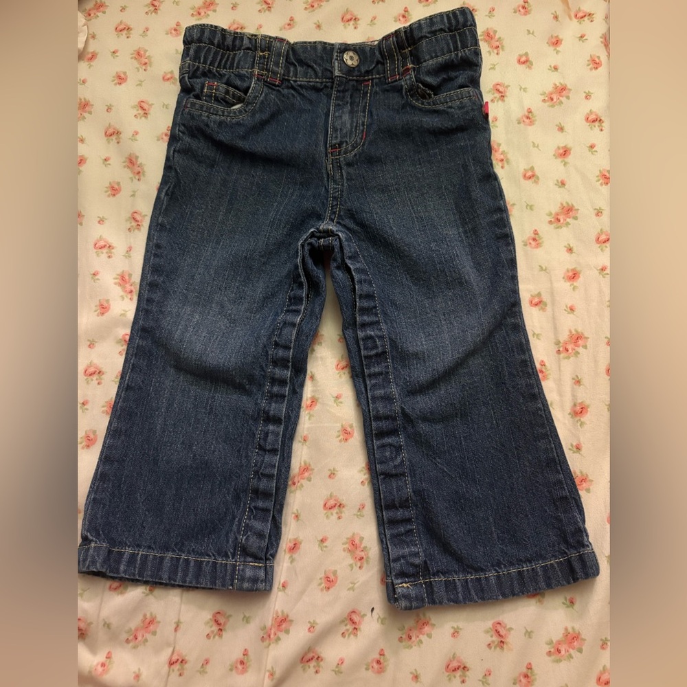Stylish Blue Denim Jeans for Kids, Carters flower jeans